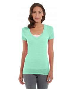 generated-from-json Karissa V-Neck Tee-XL-Green