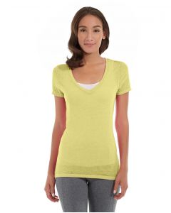 generated-from-json Karissa V-Neck Tee-XL-Yellow